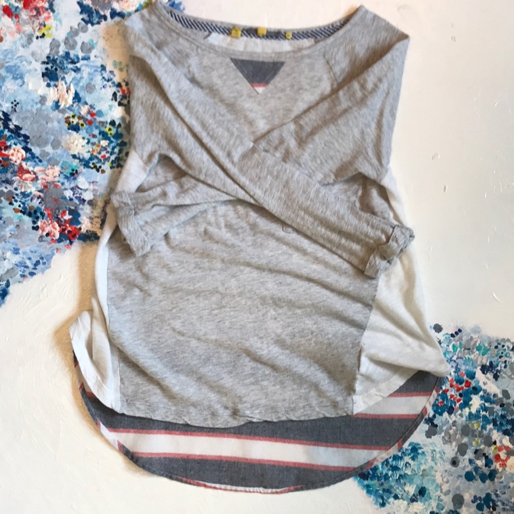 ANTHROPOLOGIE top (Little Yellow Button)